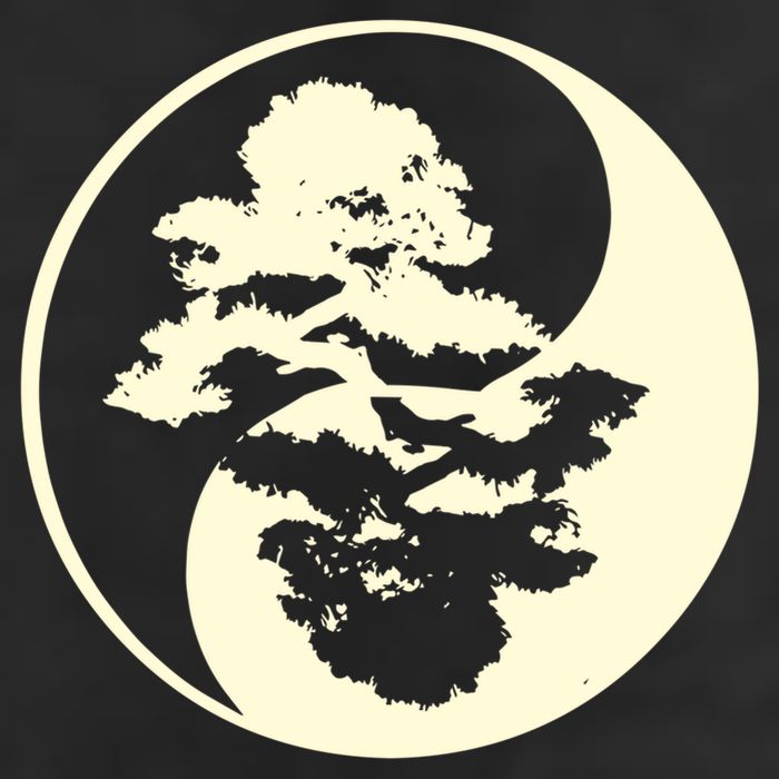 Cool Yin And Yang Circle With Trees Forest Harmony Yin Yang Gift 25L Jumbo Tote