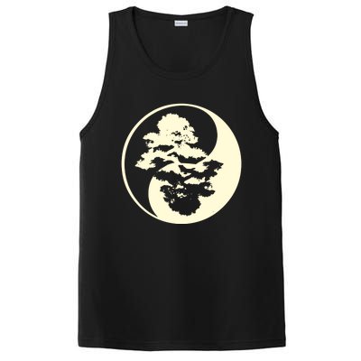 Cool Yin And Yang Circle With Trees Forest Harmony Yin Yang Gift PosiCharge Competitor Tank