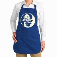 Cool Yin And Yang Circle With Trees Forest Harmony Yin Yang Gift Apron
