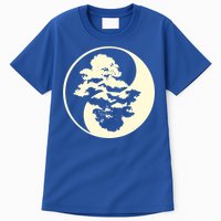 Cool Yin And Yang Circle With Trees Forest Harmony Yin Yang Gift Tall T-Shirt