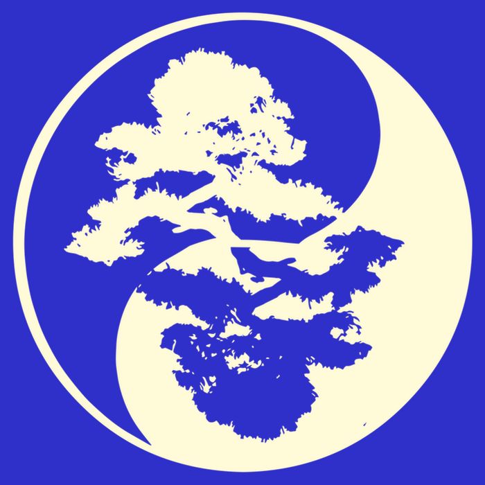 Cool Yin And Yang Circle With Trees Forest Harmony Yin Yang Gift Button
