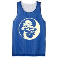 Cool Yin And Yang Circle With Trees Forest Harmony Yin Yang Gift Mesh Reversible Basketball Jersey Tank