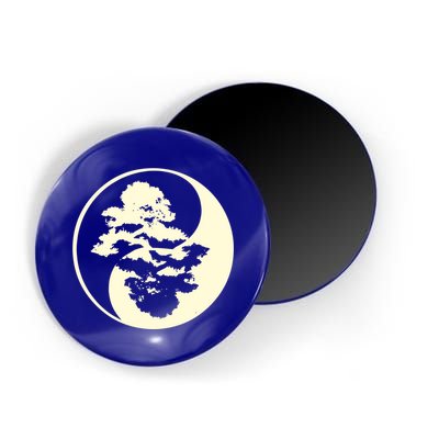 Cool Yin And Yang Circle With Trees Forest Harmony Yin Yang Gift Magnet