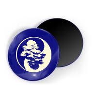 Cool Yin And Yang Circle With Trees Forest Harmony Yin Yang Gift Magnet