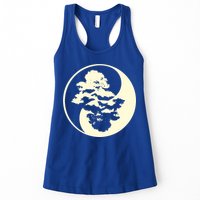 Cool Yin And Yang Circle With Trees Forest Harmony Yin Yang Gift Womens Tank Top