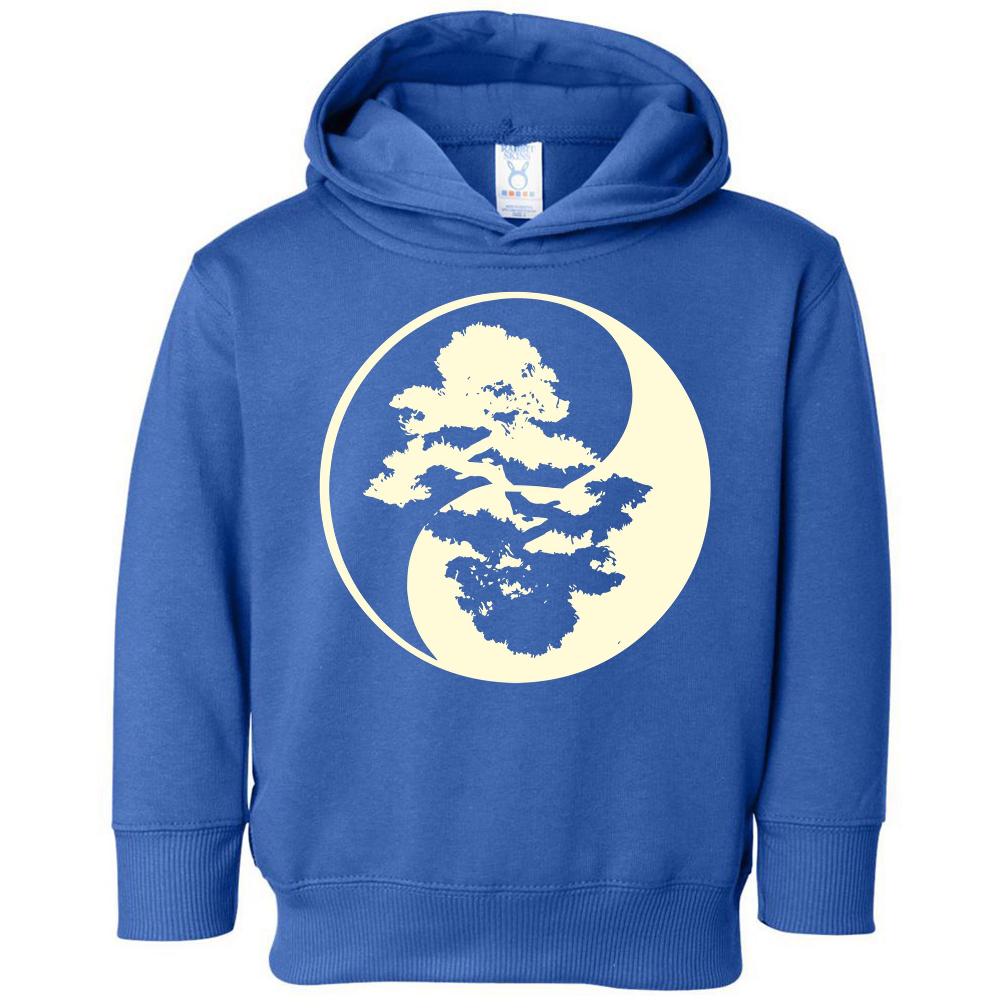 Cool Yin And Yang Circle With Trees Forest Harmony Yin Yang Gift Toddler Hoodie