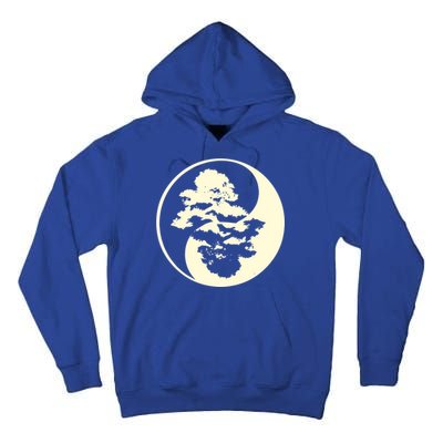Cool Yin And Yang Circle With Trees Forest Harmony Yin Yang Gift Tall Hoodie