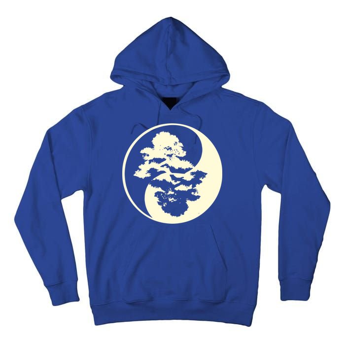 Cool Yin And Yang Circle With Trees Forest Harmony Yin Yang Gift Tall Hoodie