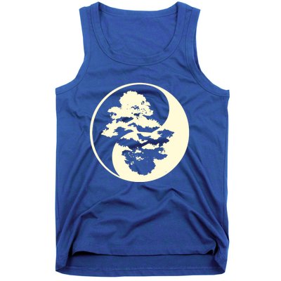 Cool Yin And Yang Circle With Trees Forest Harmony Yin Yang Gift Tank Top