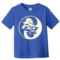 Cool Yin And Yang Circle With Trees Forest Harmony Yin Yang Gift Toddler T-Shirt