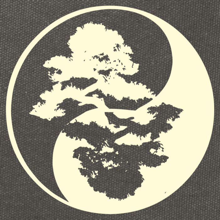 Cool Yin And Yang Circle With Trees Forest Harmony Yin Yang Gift Cotton Canvas Backpack