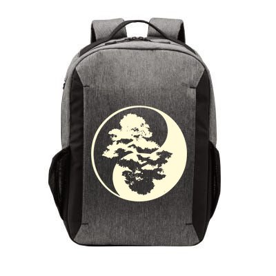 Cool Yin And Yang Circle With Trees Forest Harmony Yin Yang Gift Vector Backpack