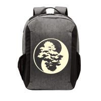 Cool Yin And Yang Circle With Trees Forest Harmony Yin Yang Gift Vector Backpack