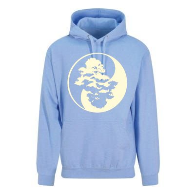 Cool Yin And Yang Circle With Trees Forest Harmony Yin Yang Gift Unisex Surf Hoodie