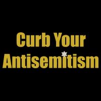 Curb Your Antisemitism Support Israel Sustainable Bucket Hat