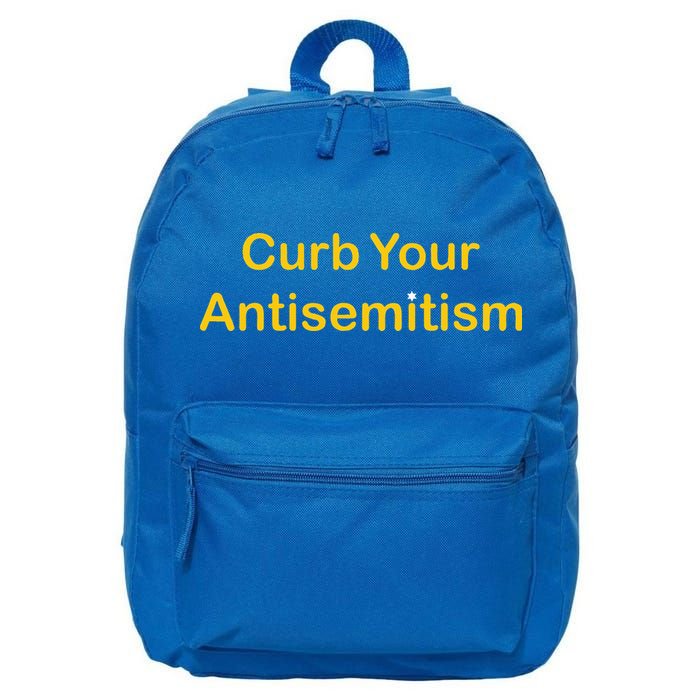 Curb Your Antisemitism Stand Against Hate And Discrimination  16 in Basic Backpack