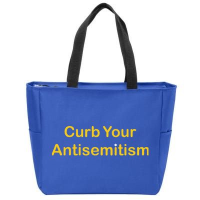 Curb Your Antisemitism Stand Against Hate And Discrimination  Zip Tote Bag