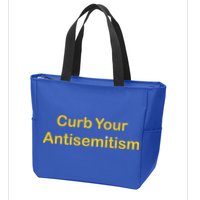 Curb Your Antisemitism Stand Against Hate And Discrimination  Zip Tote Bag