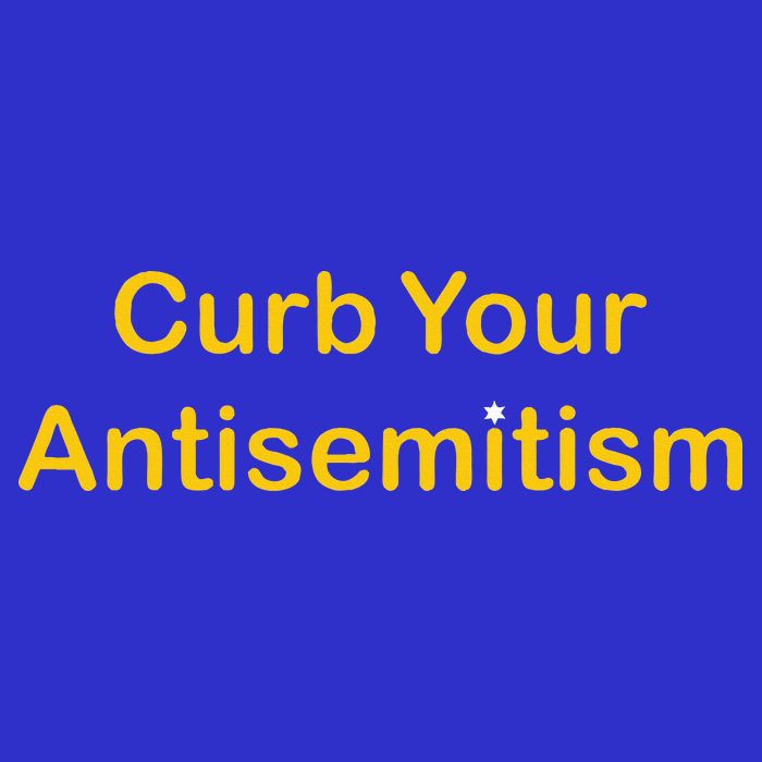 Curb Your Antisemitism Stand Against Hate And Discrimination  Zip Tote Bag