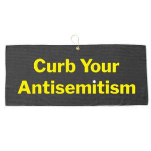 Curb Your Antisemitism Stand Against Hate And Discrimination Large Microfiber Waffle Golf Towel