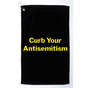 Curb Your Antisemitism Stand Against Hate And Discrimination Platinum Collection Golf Towel