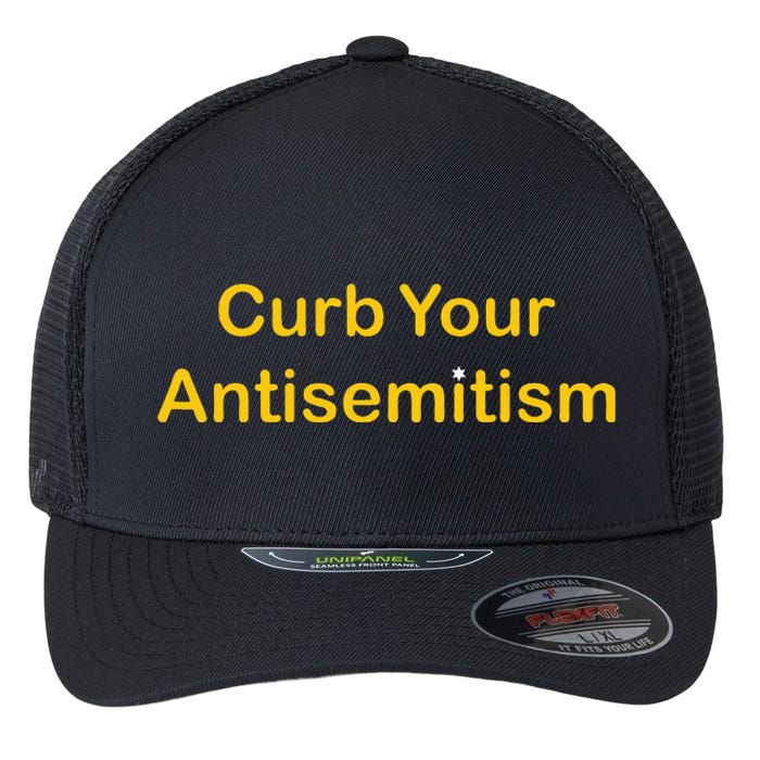 Curb Your Antisemitism Stand Against Hate And Discrimination Flexfit Unipanel Trucker Cap