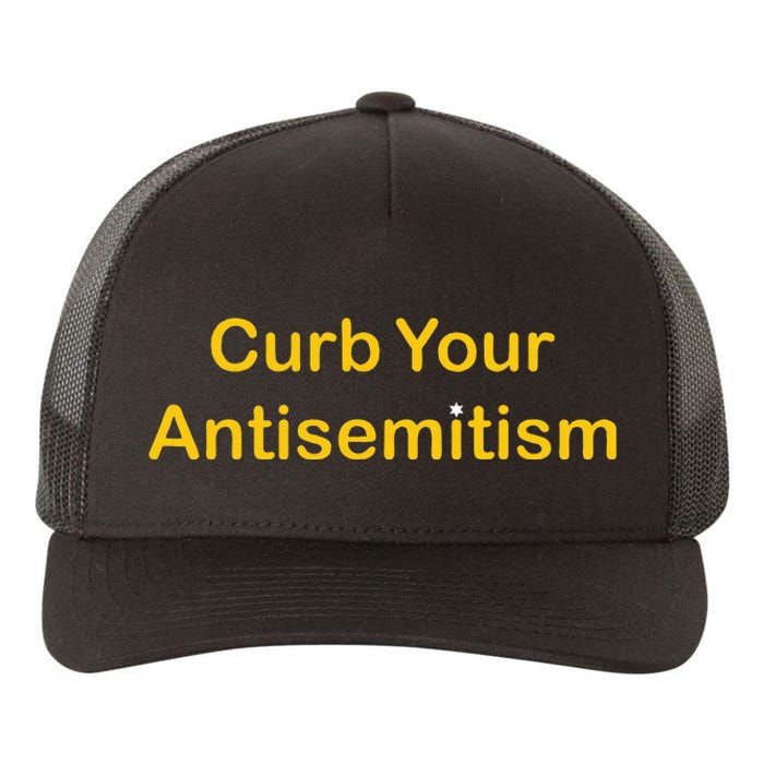 Curb Your Antisemitism Stand Against Hate And Discrimination Yupoong Adult 5-Panel Trucker Hat