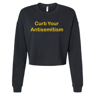 Curb Your Antisemitism Stand Against Hate And Discrimination Cropped Pullover Crew