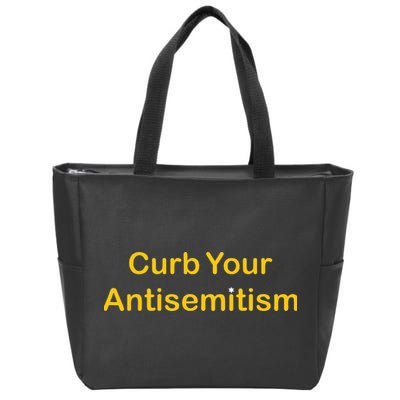 Curb Your Antisemitism Stand Against Hate And Discrimination Zip Tote Bag