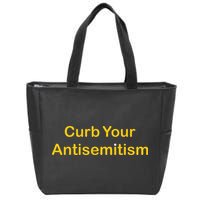 Curb Your Antisemitism Stand Against Hate And Discrimination Zip Tote Bag