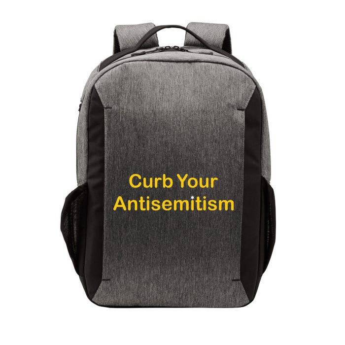 Curb Your Antisemitism Stand Against Hate And Discrimination Vector Backpack