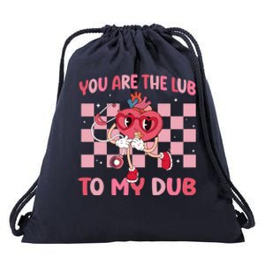 Cardiology You Are The Lub To My Dub Valentines Day Nurse Gift Drawstring Bag