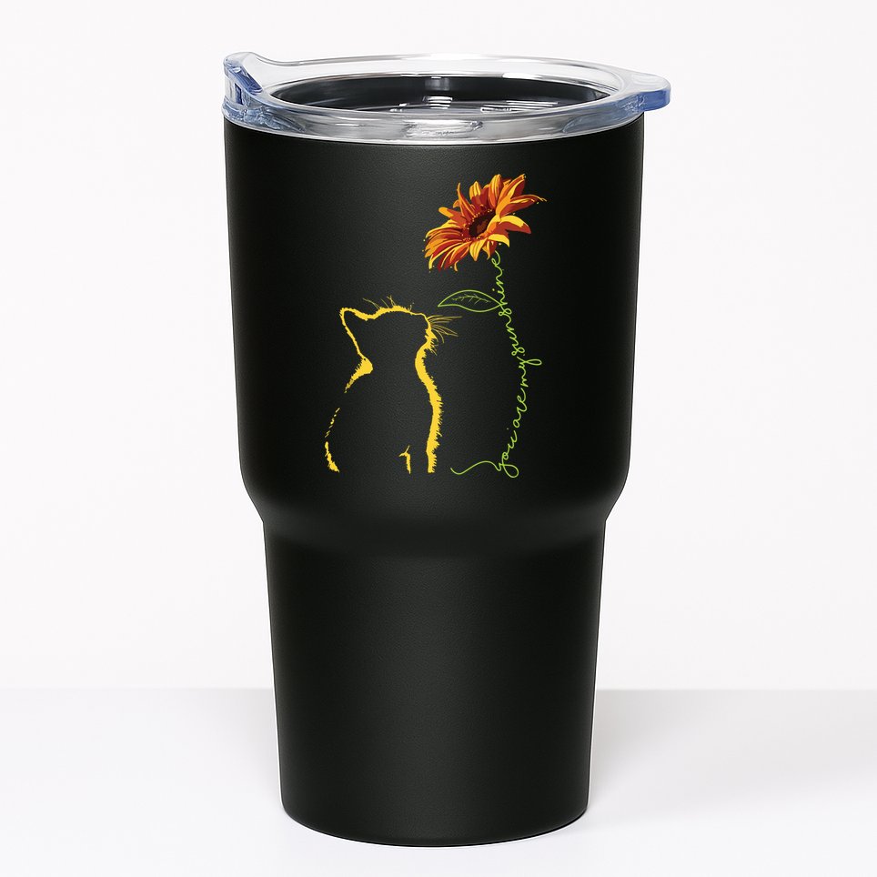 Cat You Are My Sunshine Cats Gift Tumbler