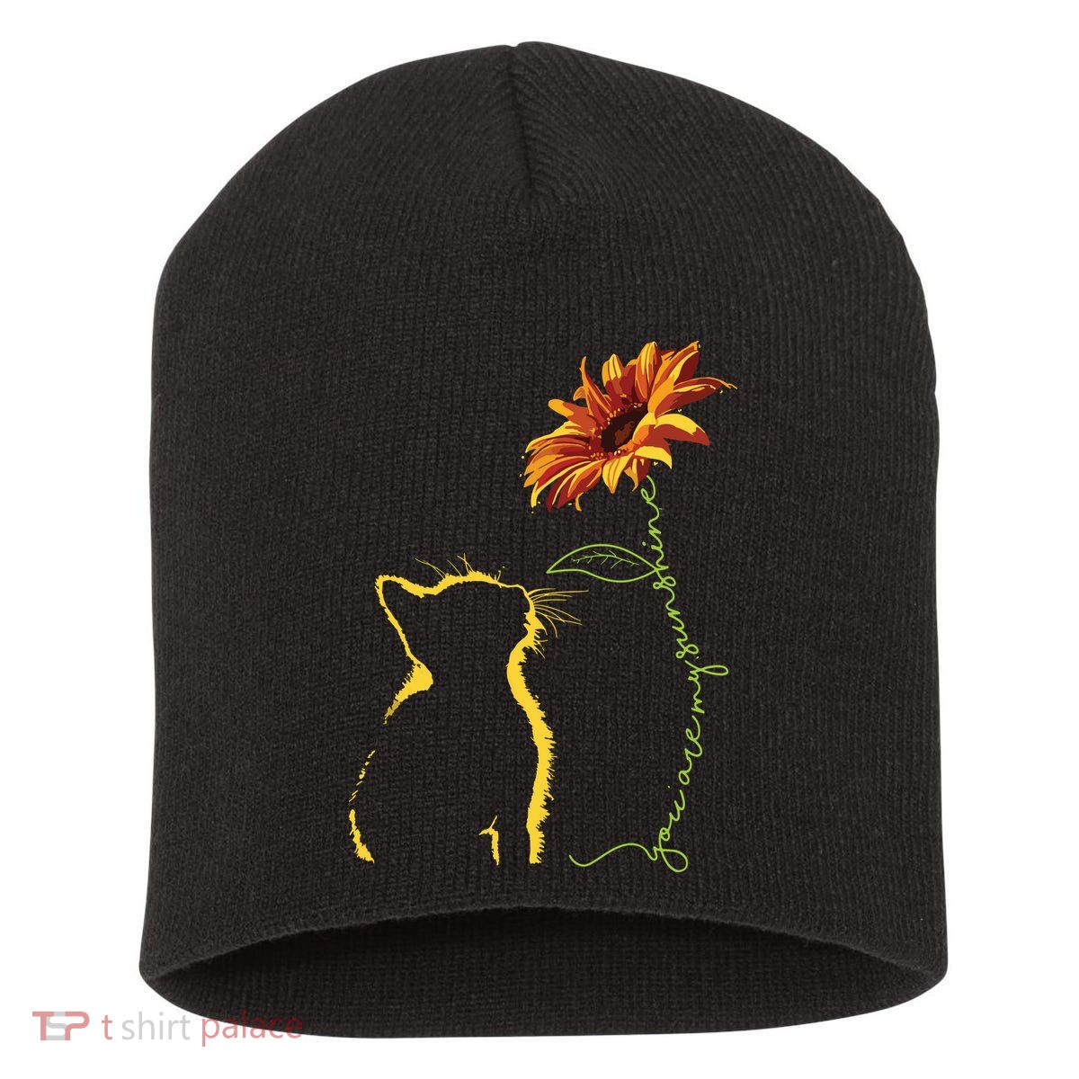 Cat You Are My Sunshine Cats Gift Short Acrylic Beanie