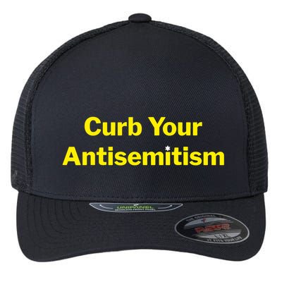 Curb Your Antisemitism Stand Against Hate And Discrimination Flexfit Unipanel Trucker Cap