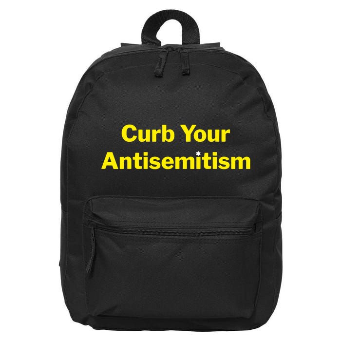Curb Your Antisemitism Stand Against Hate And Discrimination 16 in Basic Backpack