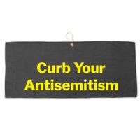 Curb Your Antisemitism Stand Against Hate And Discrimination Large Microfiber Waffle Golf Towel