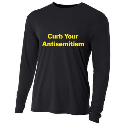 Curb Your Antisemitism Stand Against Hate And Discrimination Cooling Performance Long Sleeve Crew