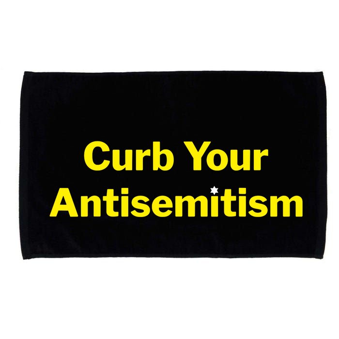 Curb Your Antisemitism Stand Against Hate And Discrimination Microfiber Hand Towel