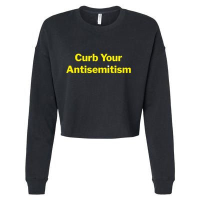 Curb Your Antisemitism Stand Against Hate And Discrimination Cropped Pullover Crew