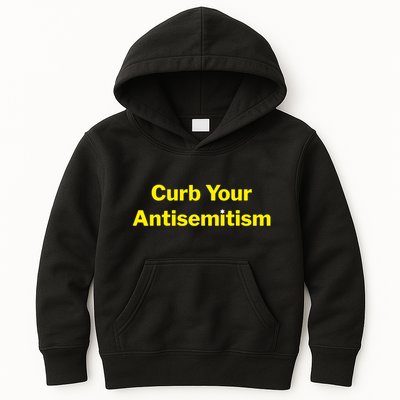 Curb Your Antisemitism Stand Against Hate And Discrimination Kids Hoodie