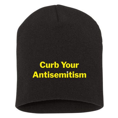 Curb Your Antisemitism Stand Against Hate And Discrimination Short Acrylic Beanie