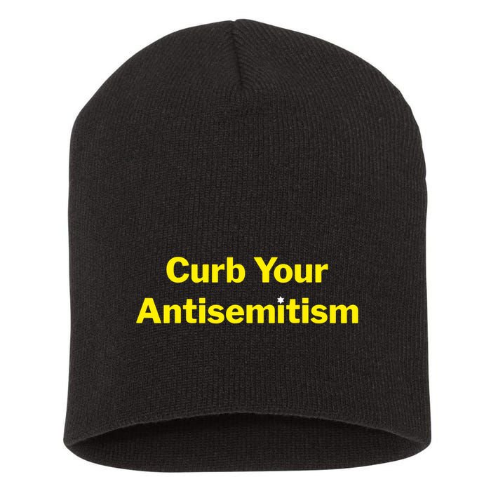 Curb Your Antisemitism Stand Against Hate And Discrimination Short Acrylic Beanie