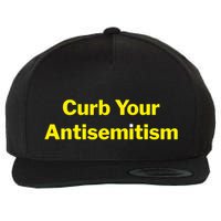 Curb Your Antisemitism Stand Against Hate And Discrimination Wool Snapback Cap