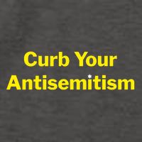 Curb Your Antisemitism Stand Against Hate And Discrimination Vector Backpack