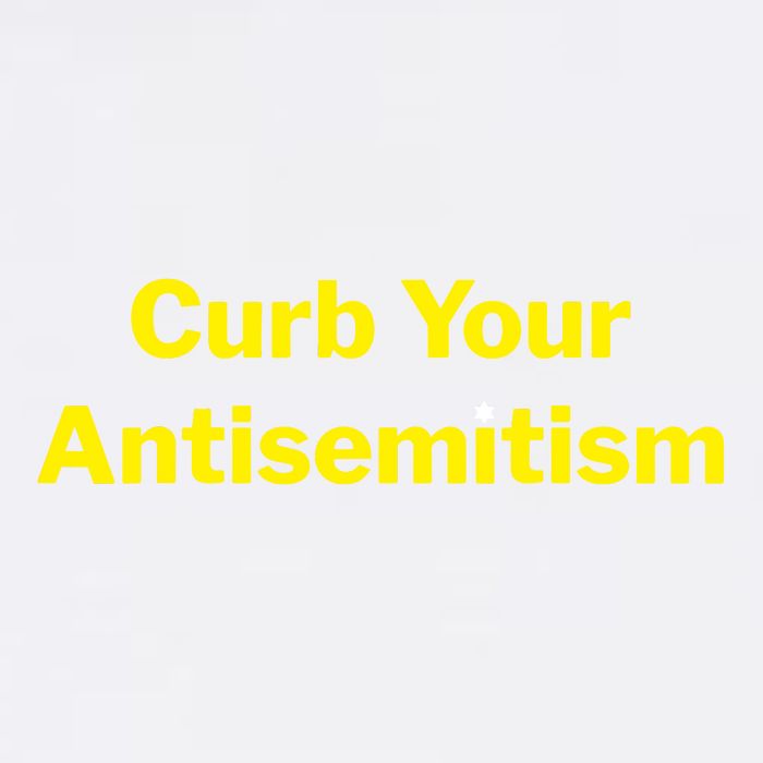 Curb Your Antisemitism Stand Against Hate And Discrimination Garment-Dyed Sweatshirt