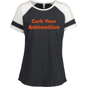 Curb Your Antisemitism Enza Ladies Jersey Colorblock Tee