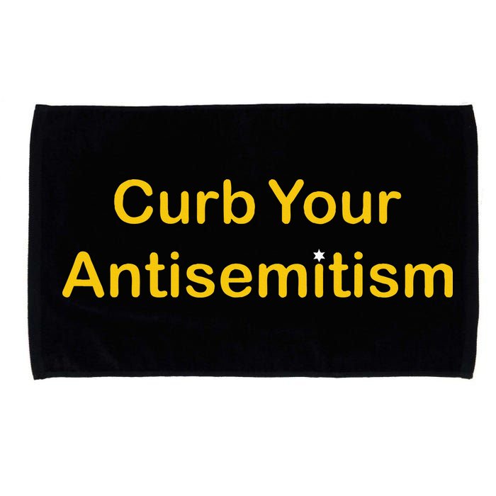 Curb Your Antisemitism Stand Against Hate And Discrimination Microfiber Hand Towel