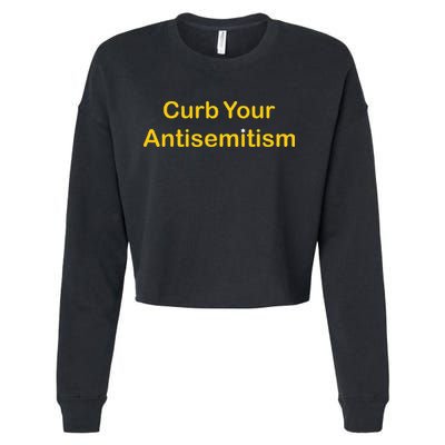 Curb Your Antisemitism Stand Against Hate And Discrimination Cropped Pullover Crew