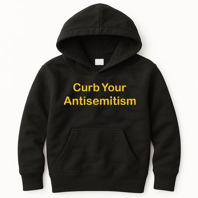 Curb Your Antisemitism Stand Against Hate And Discrimination Kids Hoodie